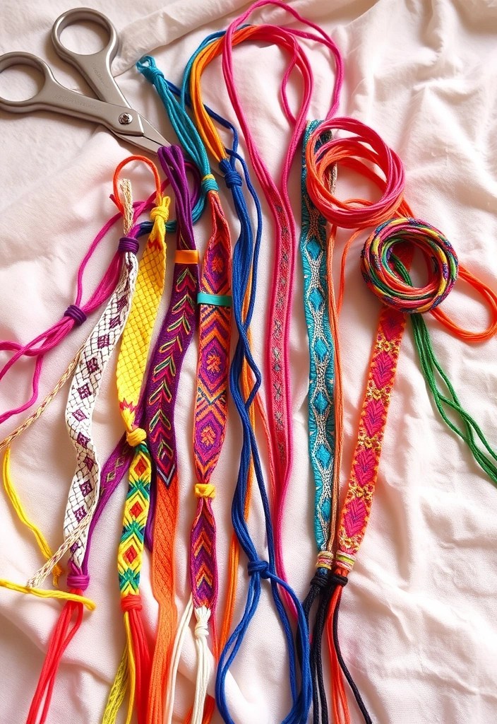 15 Fun DIY Ideas for Beginners to Unleash Your Inner Artist! (You'll Love #10!) - 9. DIY Friendship Bracelets